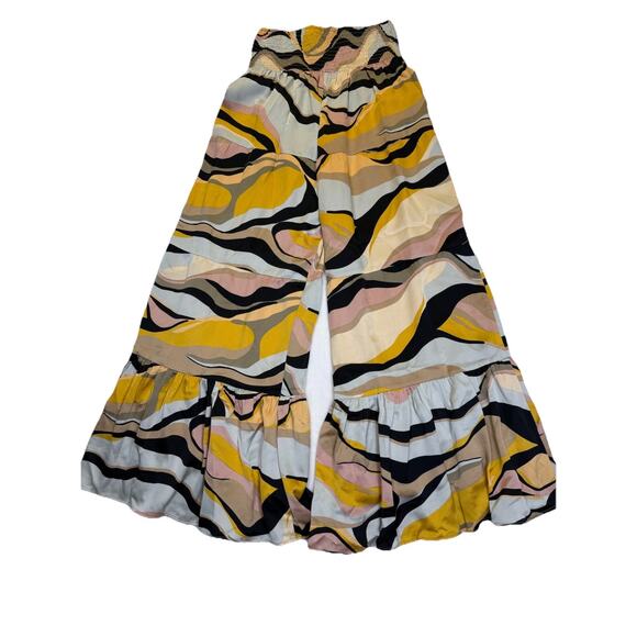 Sugar Lips Wide Leg Pants Women’s Sz S Flowy Multi Swirl Print - Picture 2 of 9